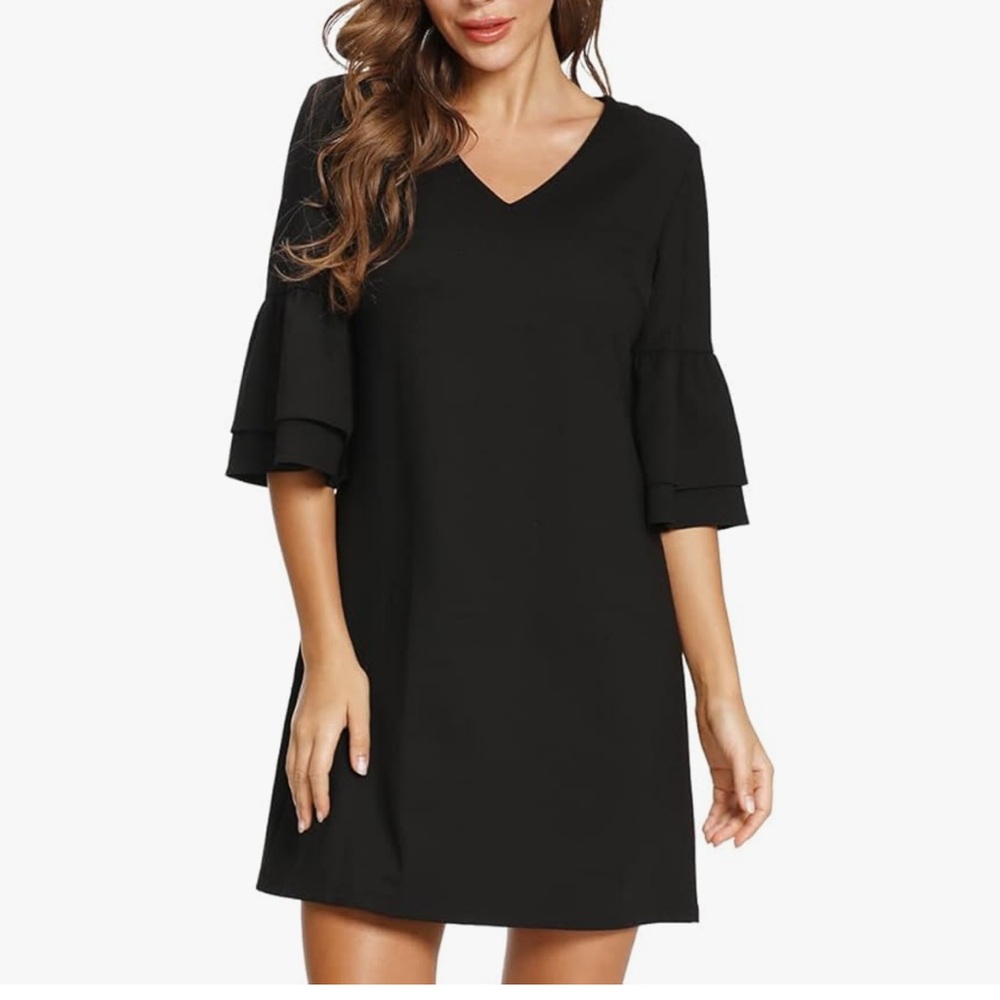 Sugar Poison dress with ruffle sleeves